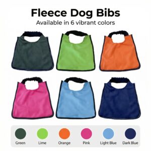 fleece dog bibs