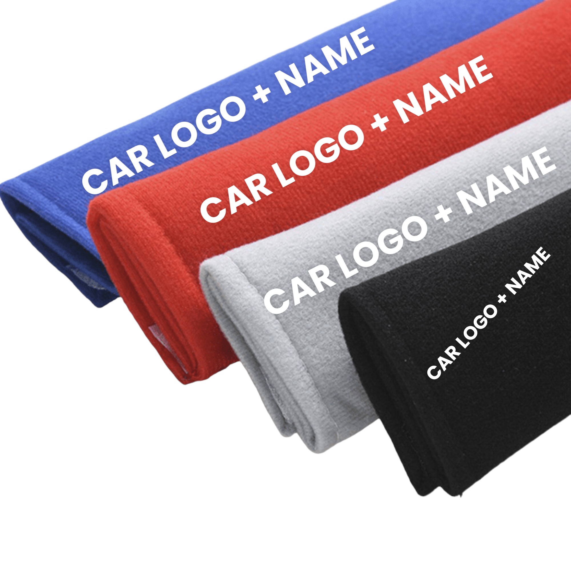 Custom Name and Logo Seatbelt Covers