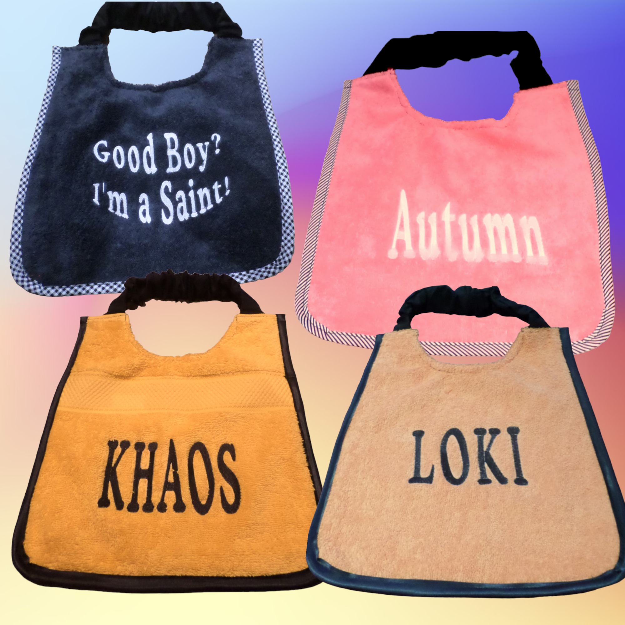 Personalized embroidered dog bib - any name any colour and size