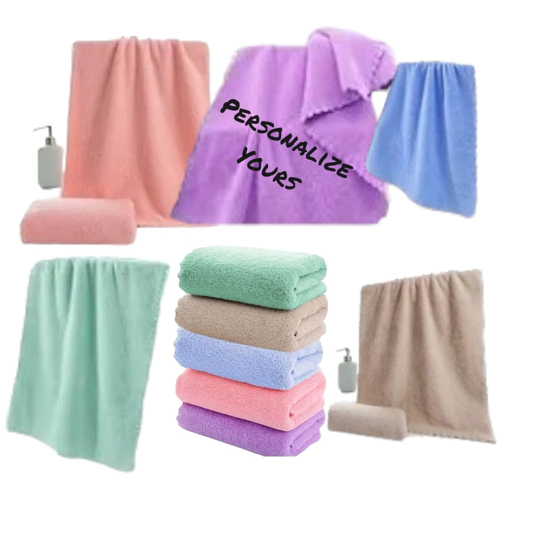 Microfibre personalized face / hand / pet towel