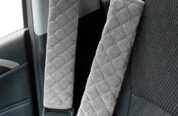 grey pattern Personalised Seatbelt Covers