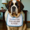 Saint bernard dog bib