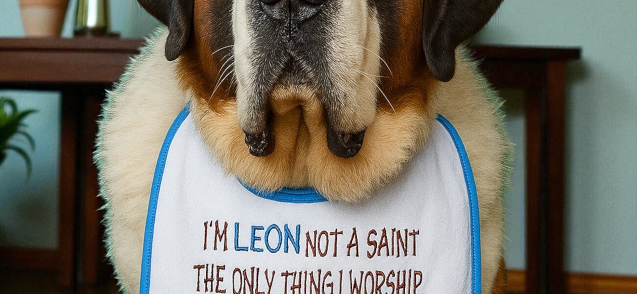 Saint bernard dog bib