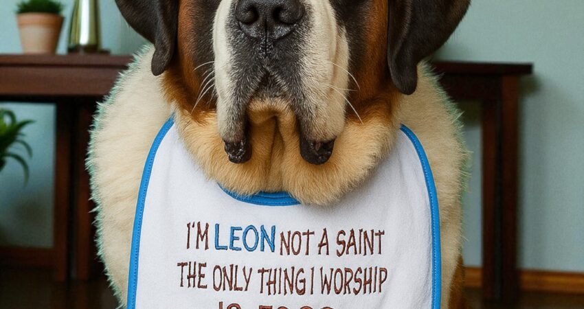 Saint bernard dog bib