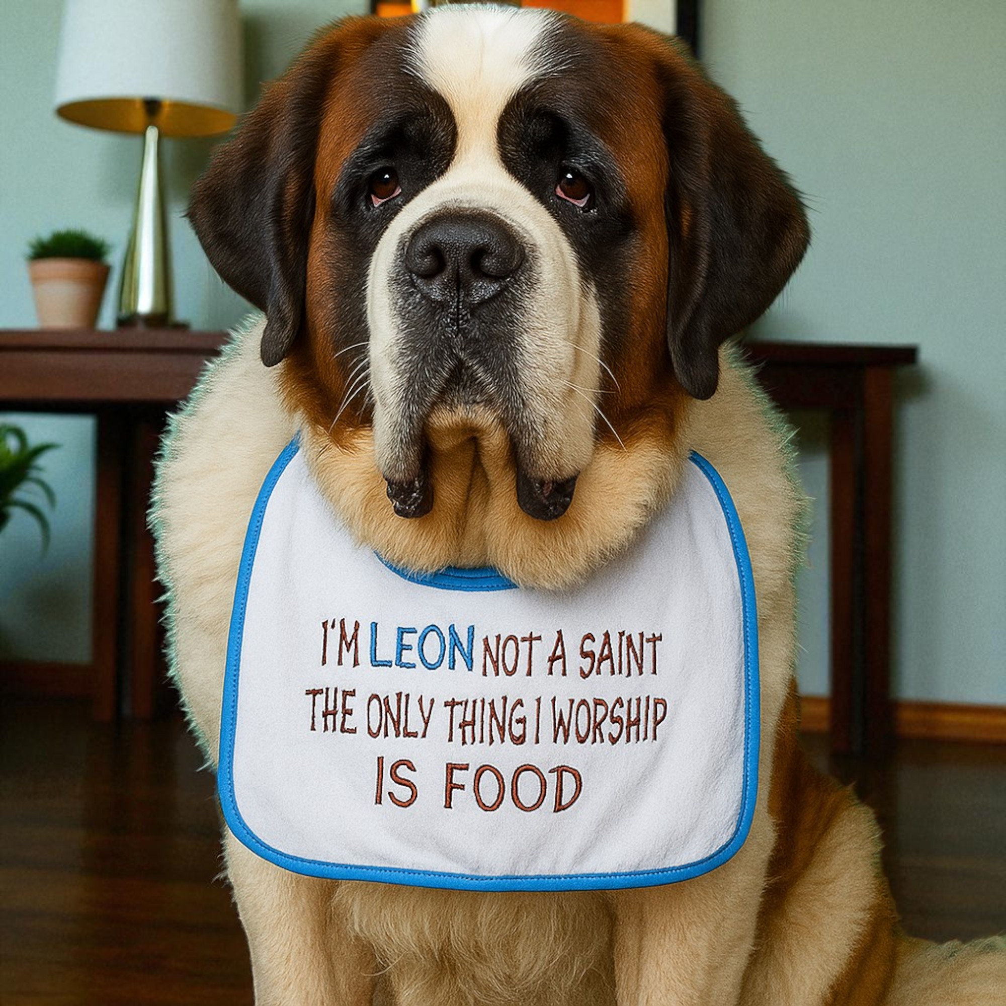 Saint bernard dog bib