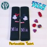 mickey & minnie mouse seatbelts