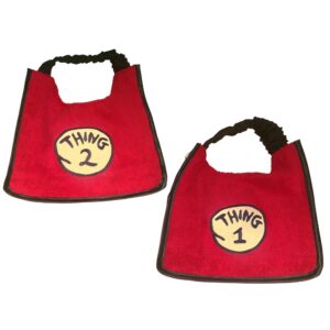 Comic-style embroidered Dog bib