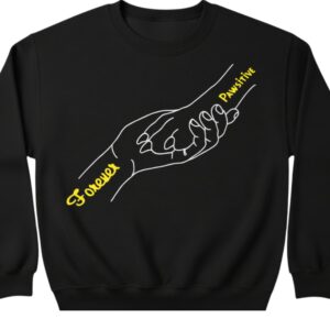 forever pawsitive embroidered sweatshirt