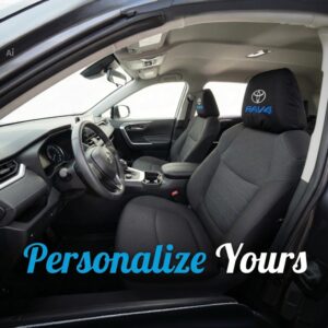 personalised car headrest covers embroidered nam