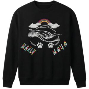 personalised dog memorial sweatshirt rainbow embroidery