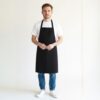 black apron